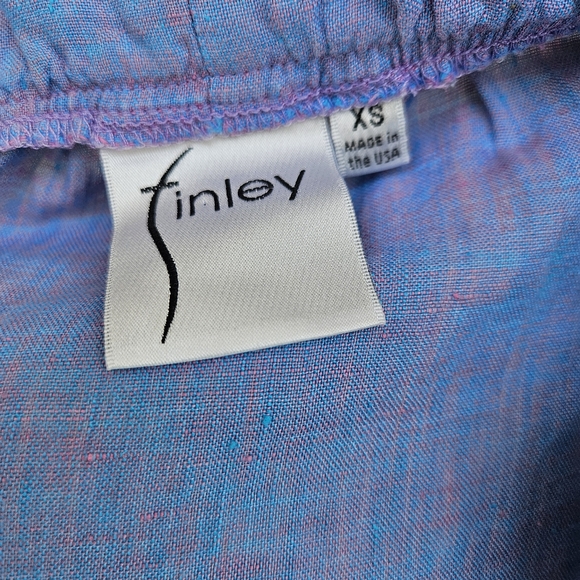 Finley Crosby Opal Linen Top with Ruffled Neckline Size XS - Picture 7 of 8